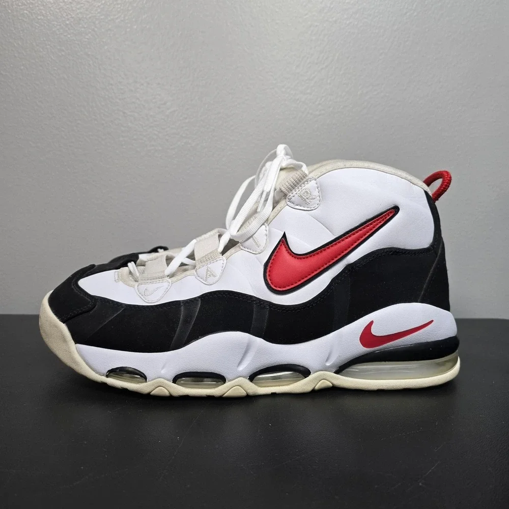 Nike Shoes Mens 12 White Black Air Max Uptempo 95 Bulls Basketball CK0892-101